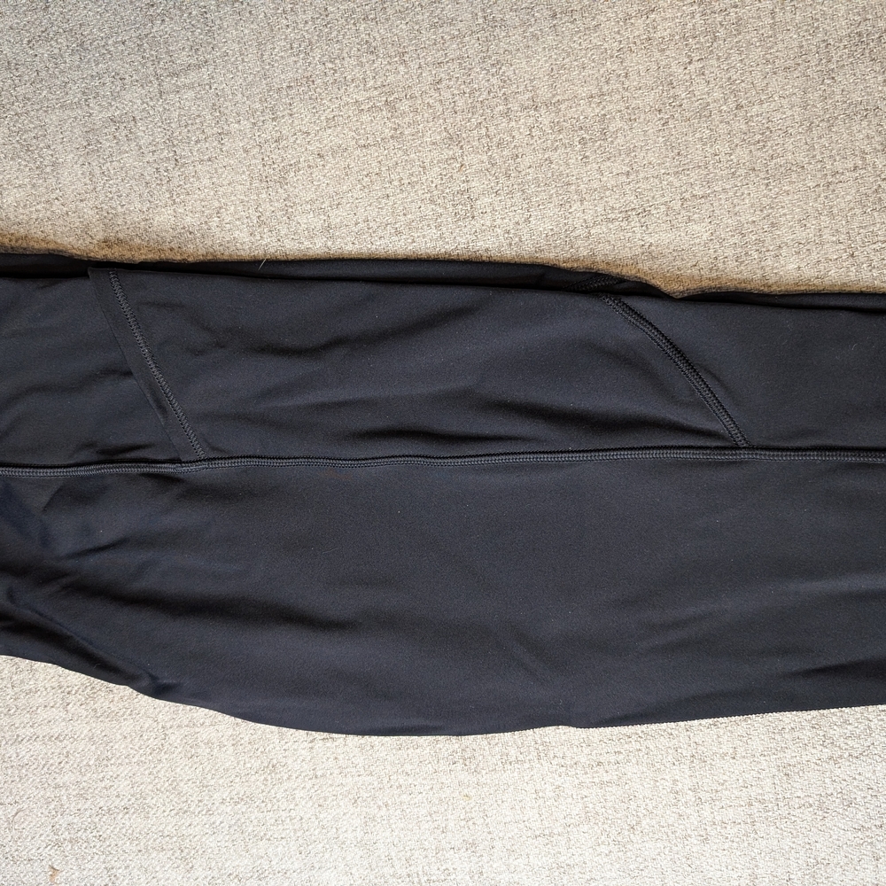 Lululemon Black Running Leggings With Side Pockets